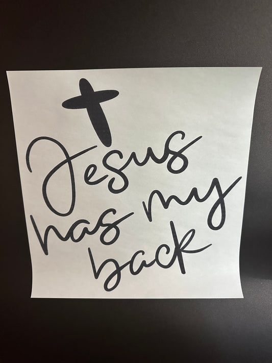 Jesus Has My Back Black