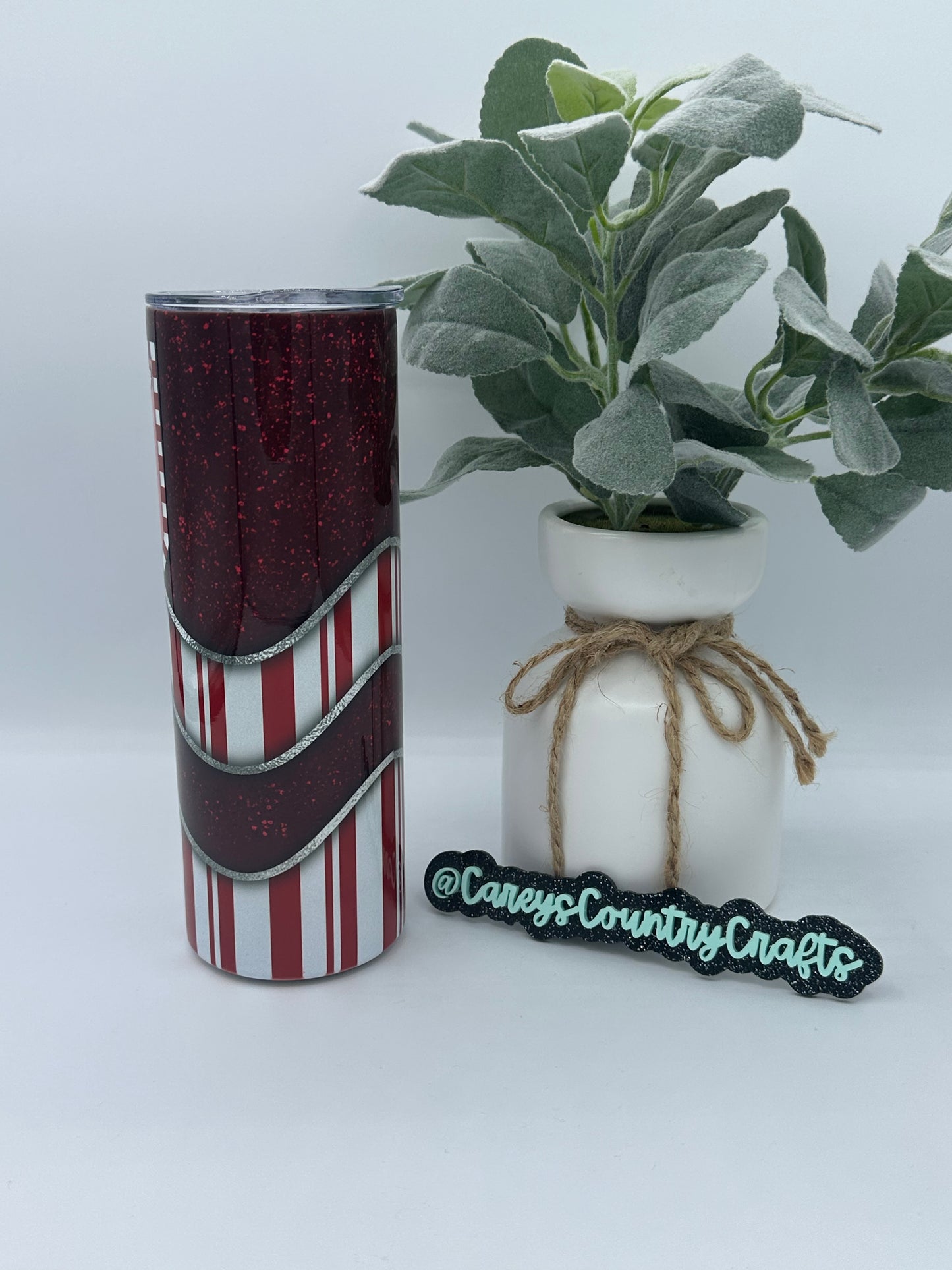 Merry Candy Cane Christmas Tumbler