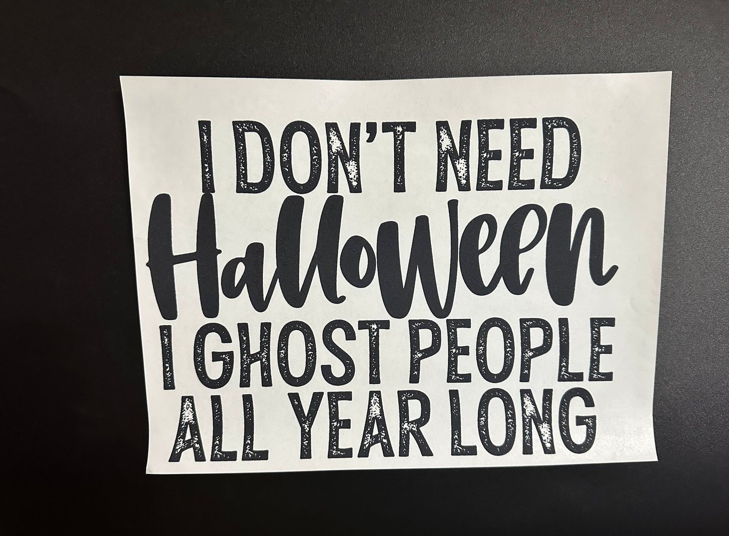 Ghost People All Year Long Black