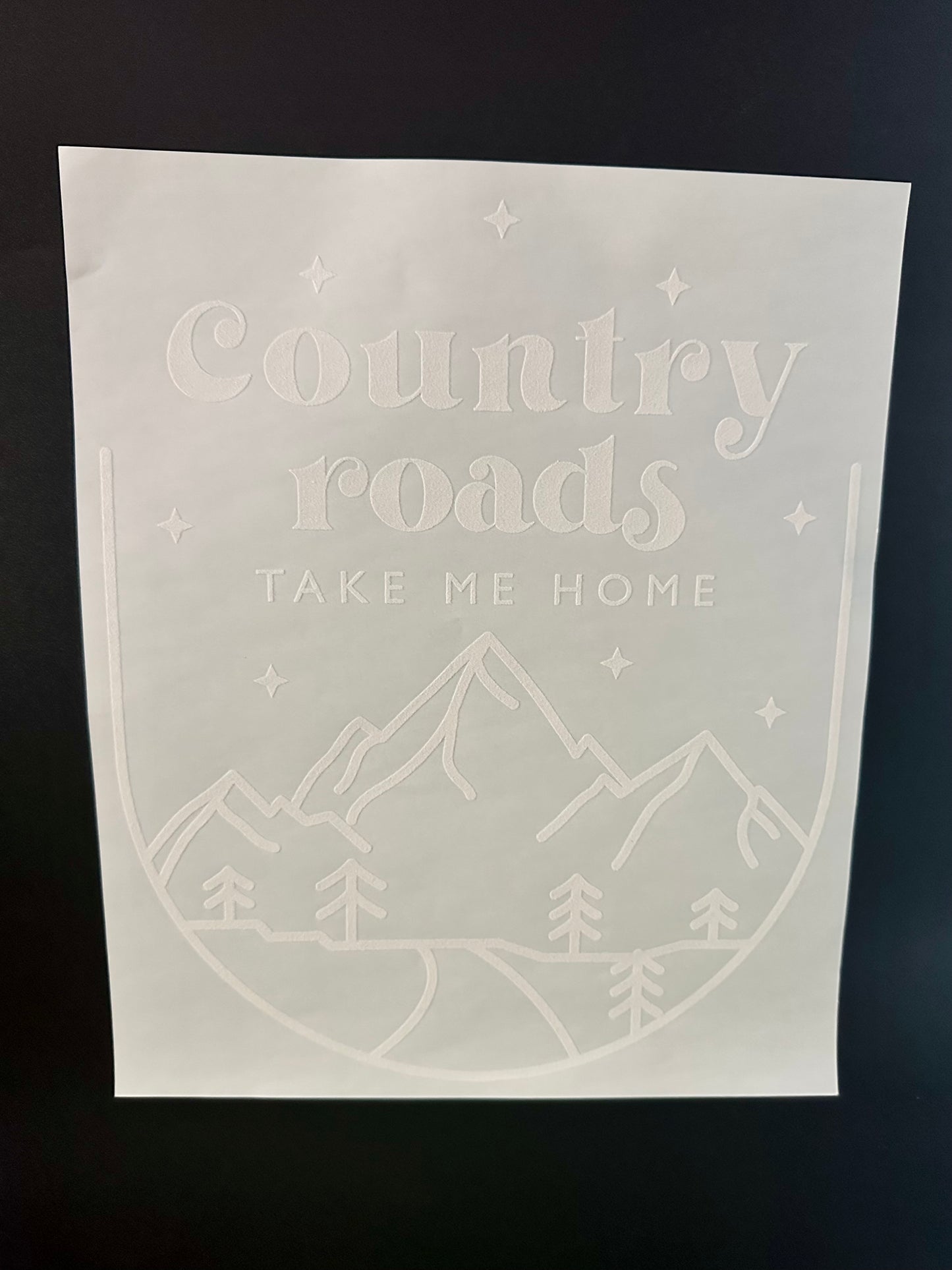 Country Roads White