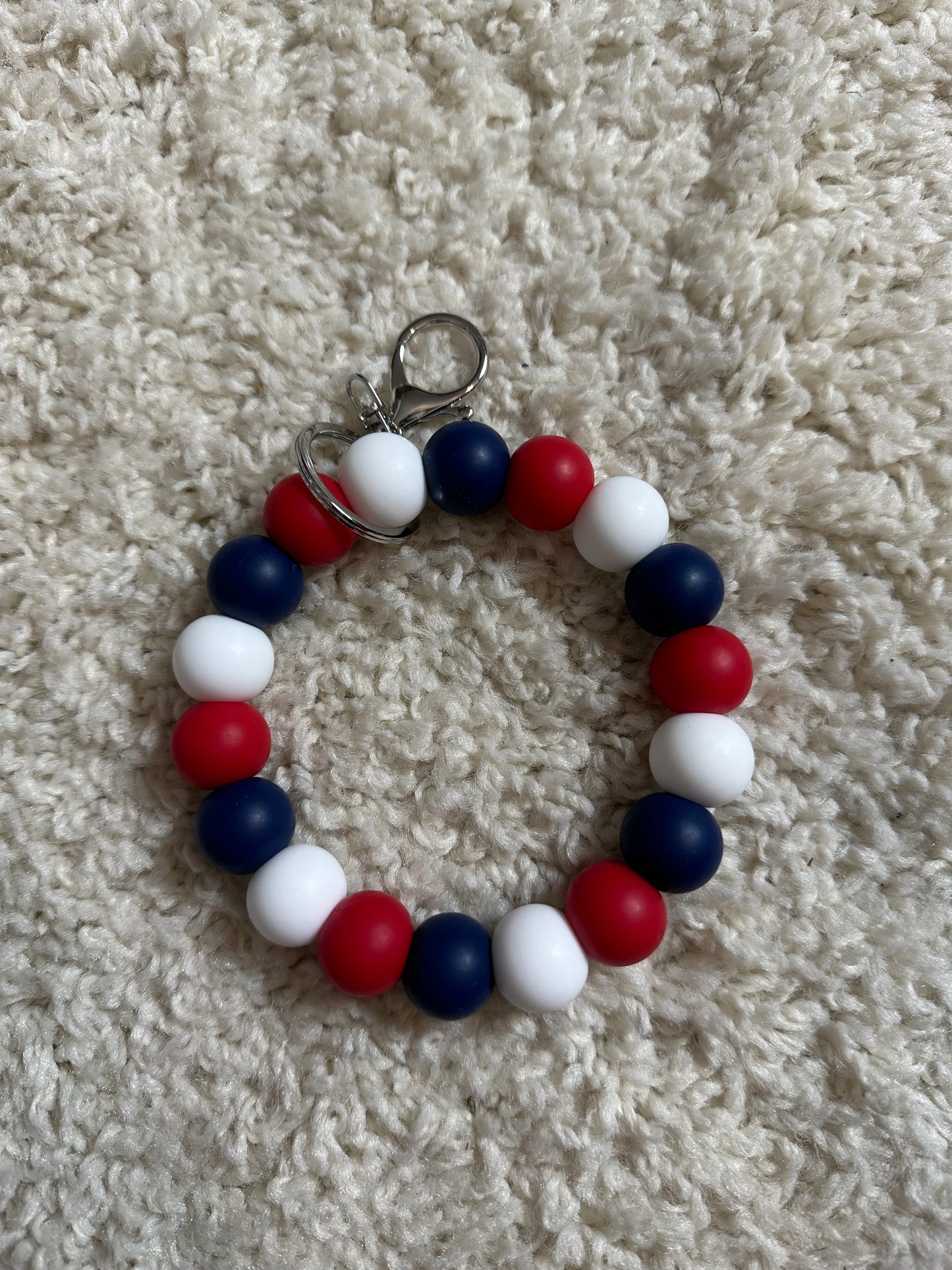 Red White and Blue Wristlet