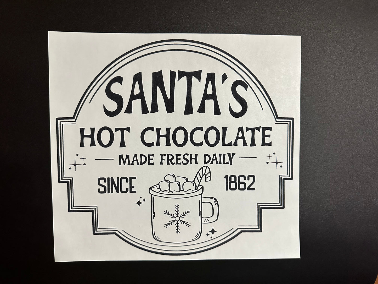 Santa's Hot Chocolate Black