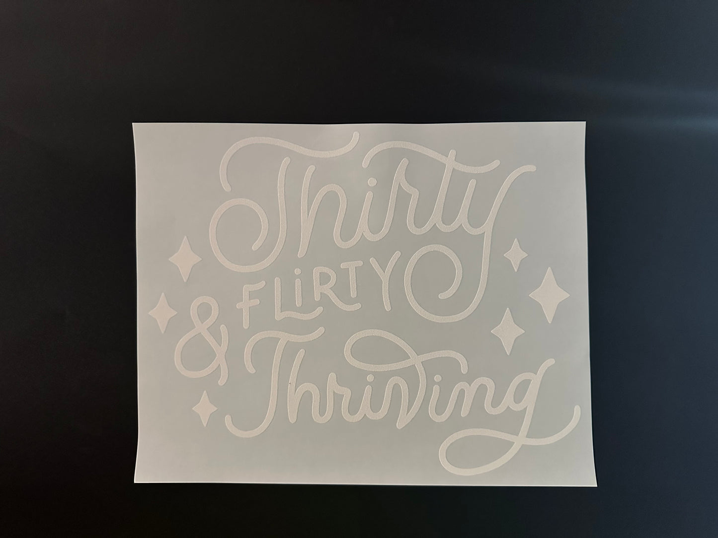 Thirty Flirty & Thriving White