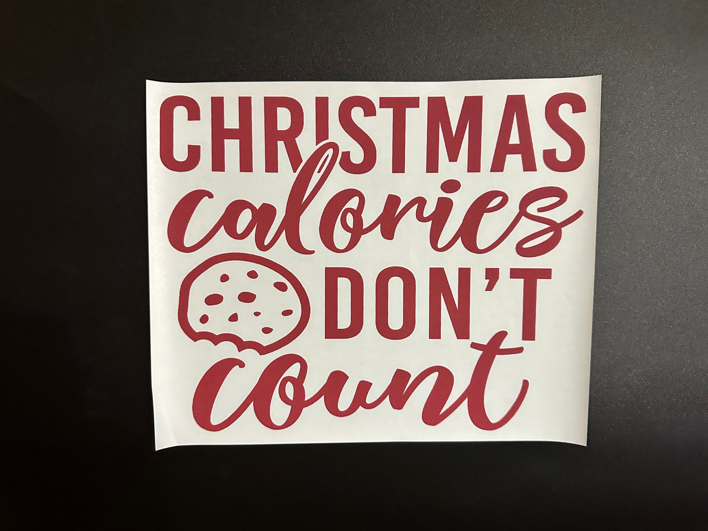 Christmas Calories Red