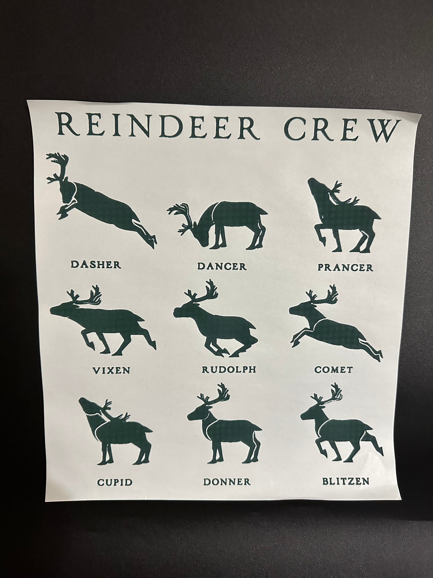 Reindeer Crew Green