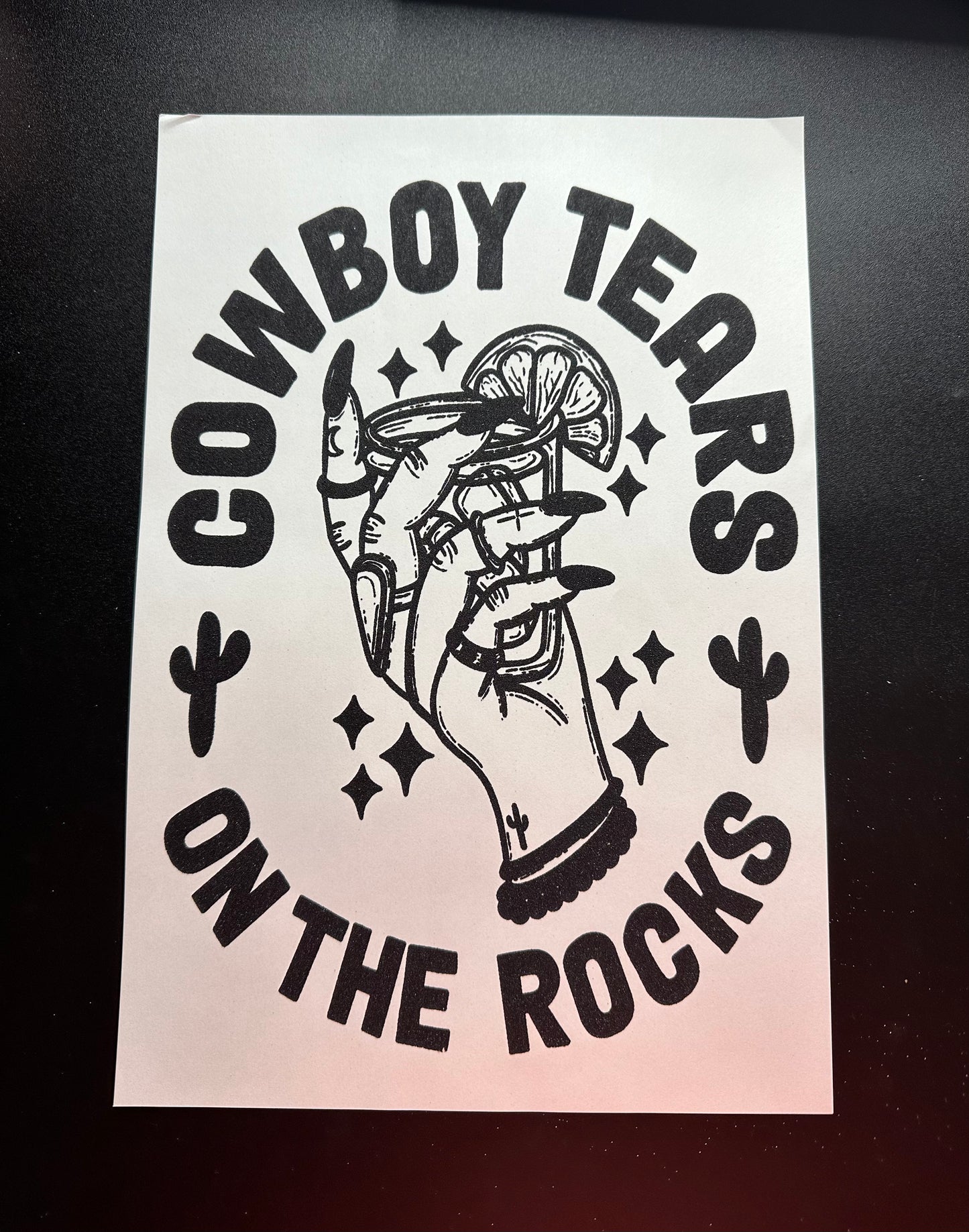 Cowboy Tears On The Rocks Black