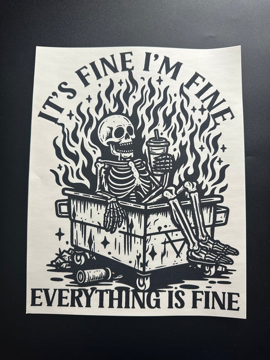 It's Fine I'm Fine Everything Is Fine black