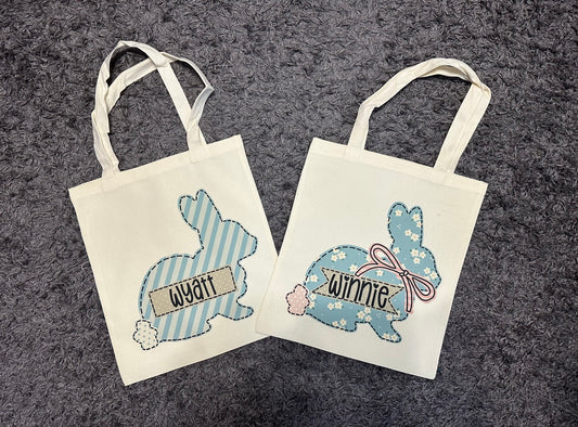 Cotten Tail Easter Tote Bags