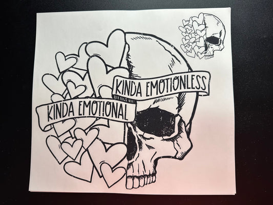 Emotional/Emotionless FRONT AND BACK IMAGE Black