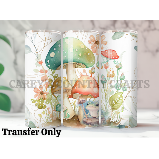 Hiding Toad Sublimation Tumbler Transfer
