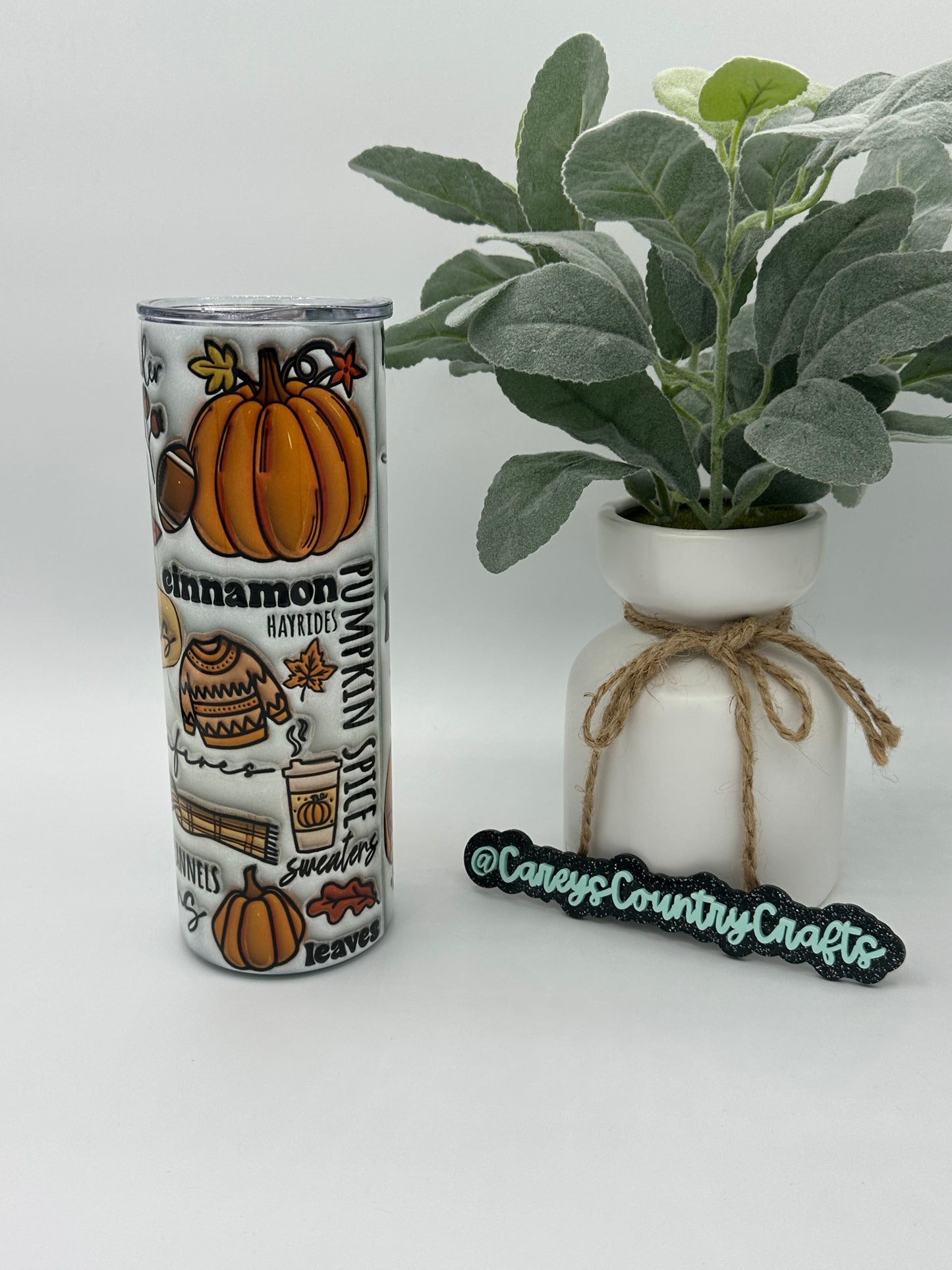 3D Fall Vibes Tumbler