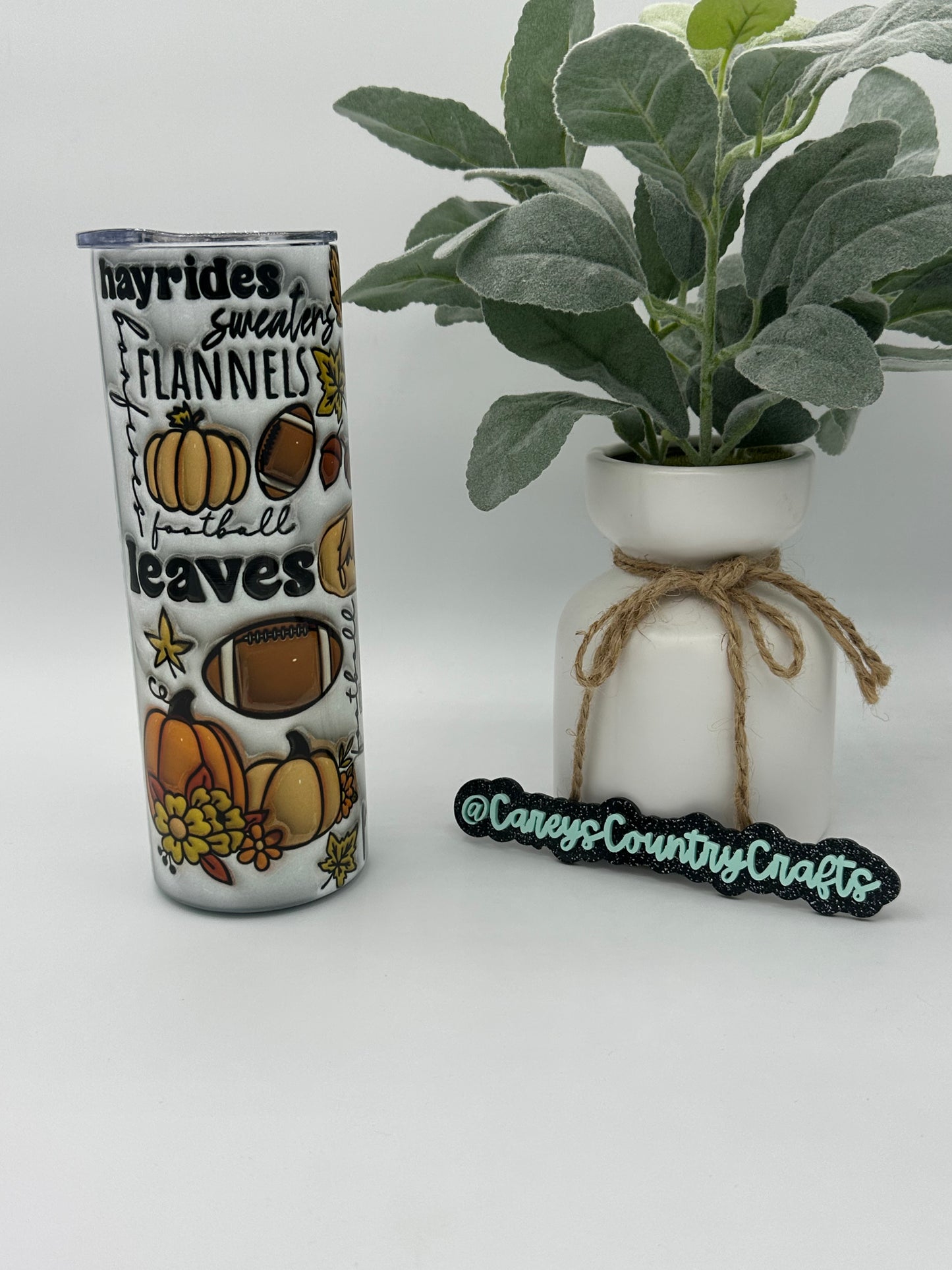 3D Fall Vibes Tumbler