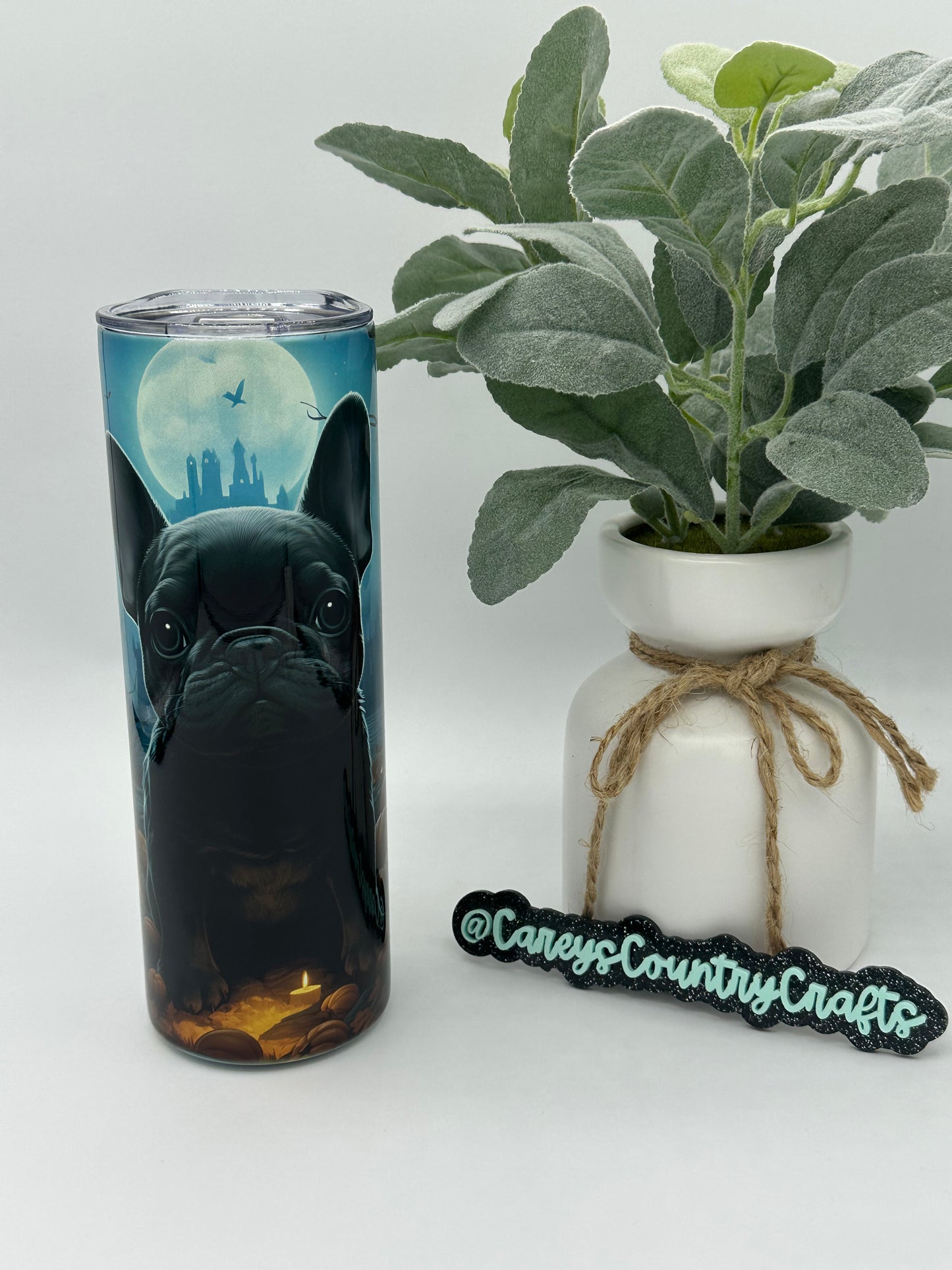 Halloween Frenchie Tumbler