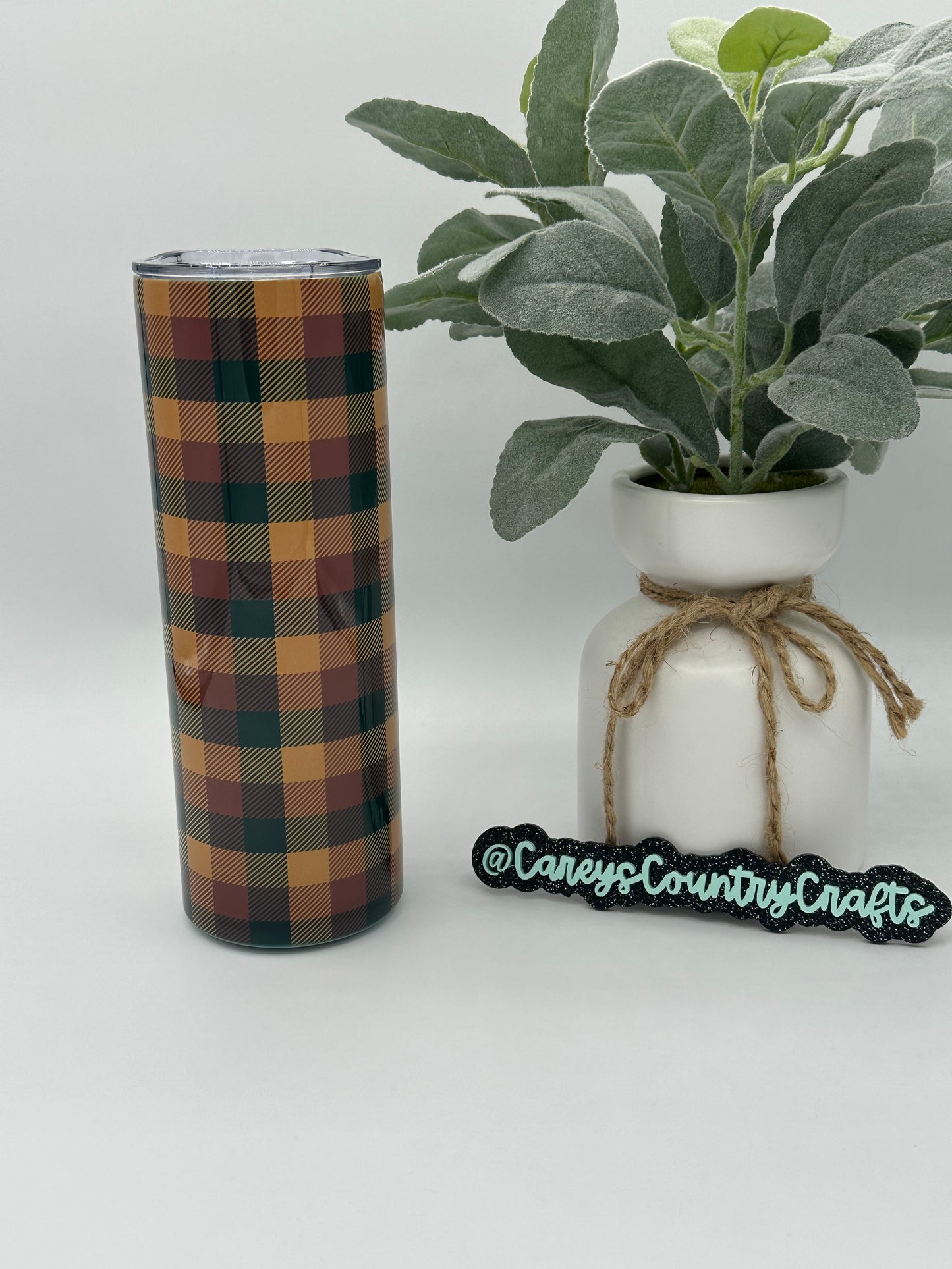 Plaid Tumbler