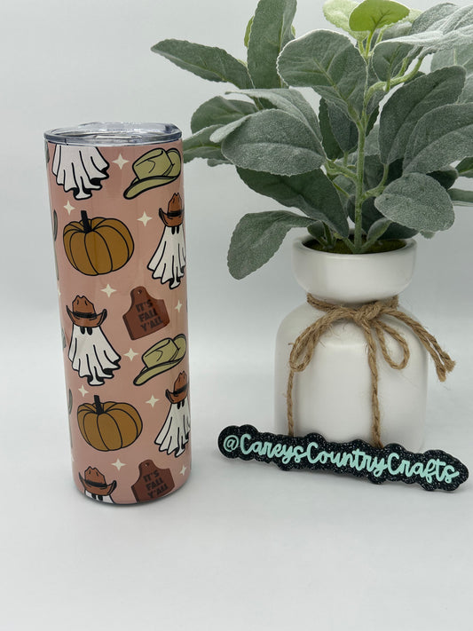 It's Fall Y'all Ghost Tumbler