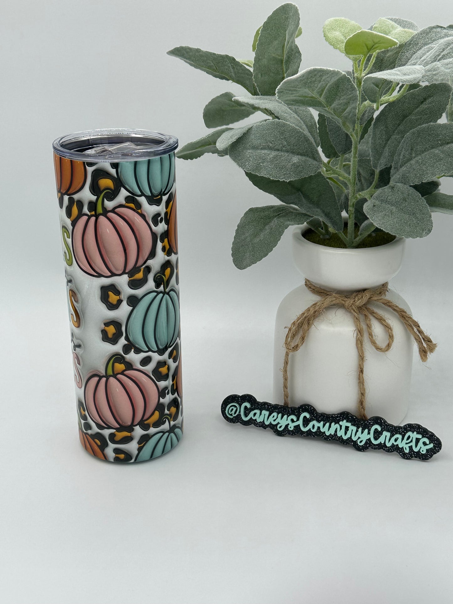 Bright Flannels Hayrides Pumpkins Sweaters Bonfires Tumbler