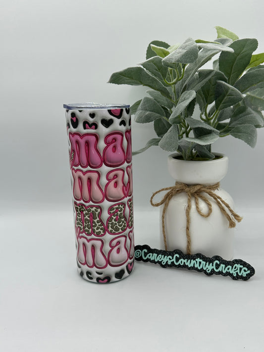 Mama Puffy Cheetah Tumbler