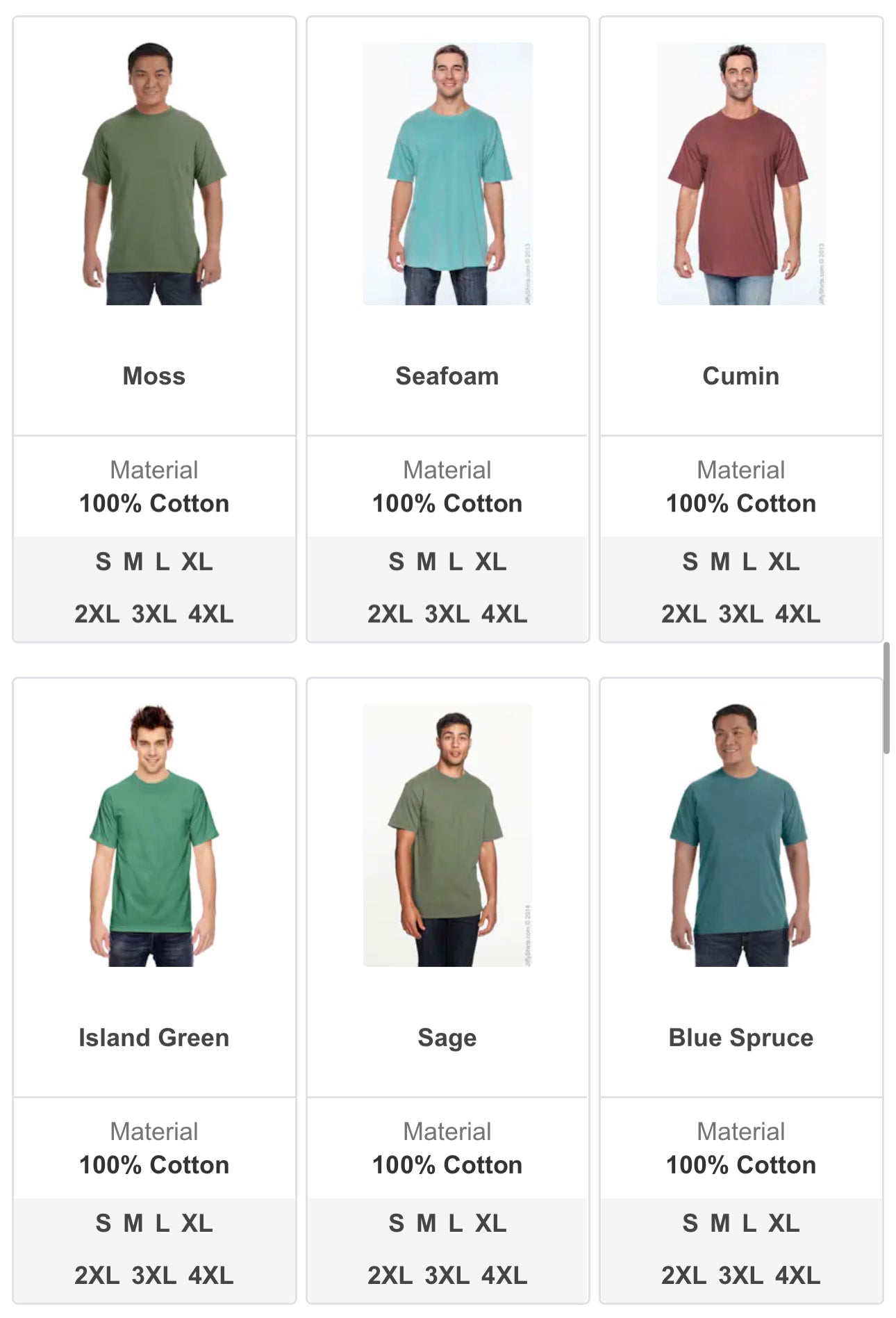SHORT SLEEVE T-SHIRT ADD-ON *pre-order COMFORT COLORS