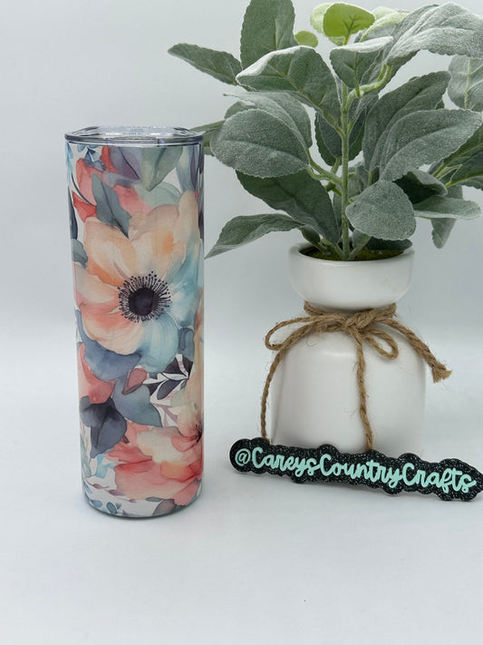 Peachy Bloom Tumbler