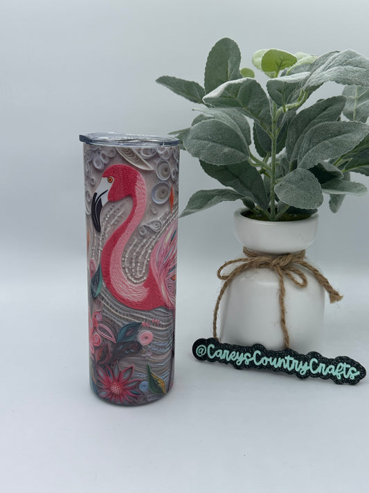 Willow's Flamingo Tumbler