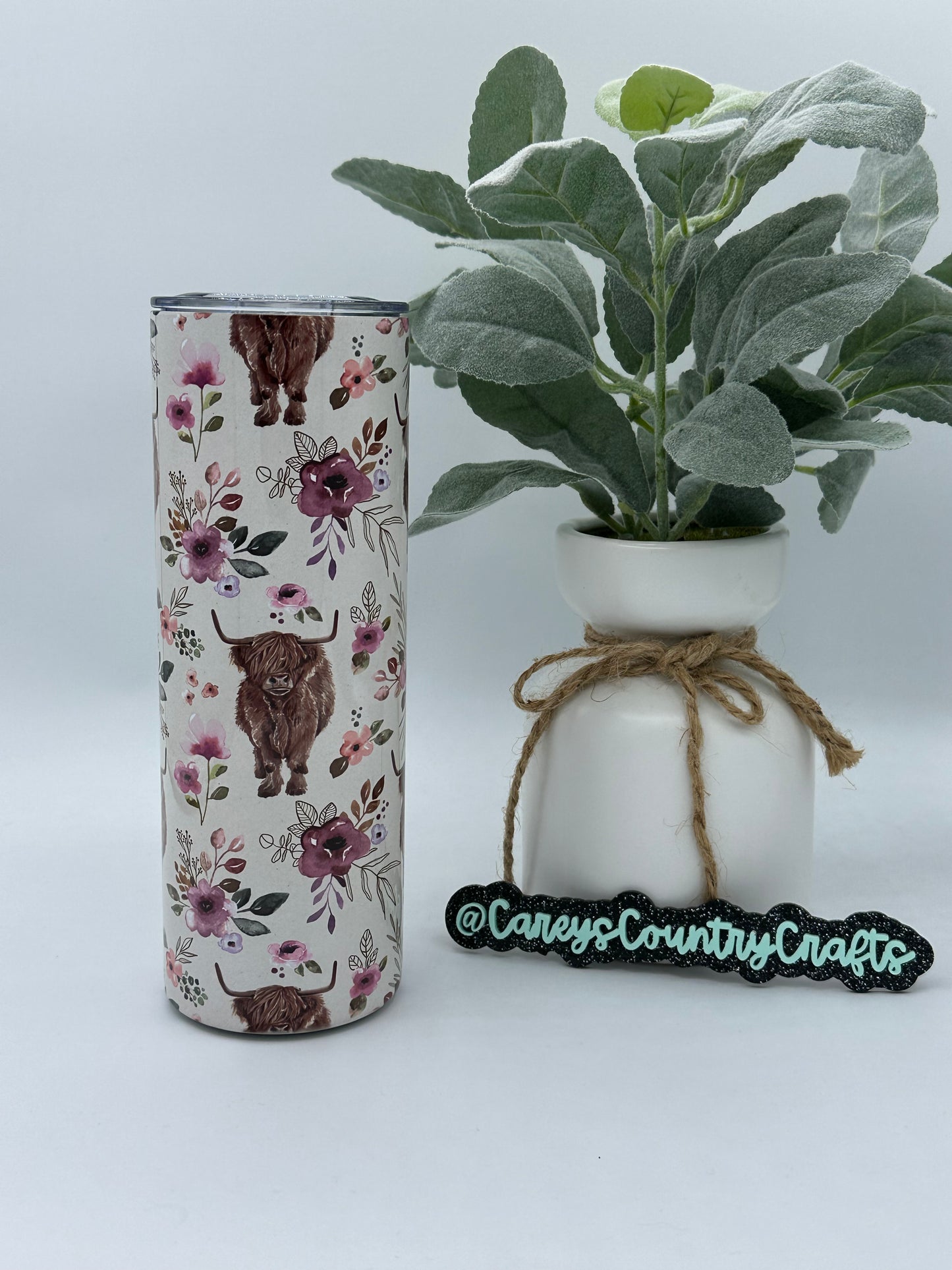 Autumn Boho Highland Tumbler