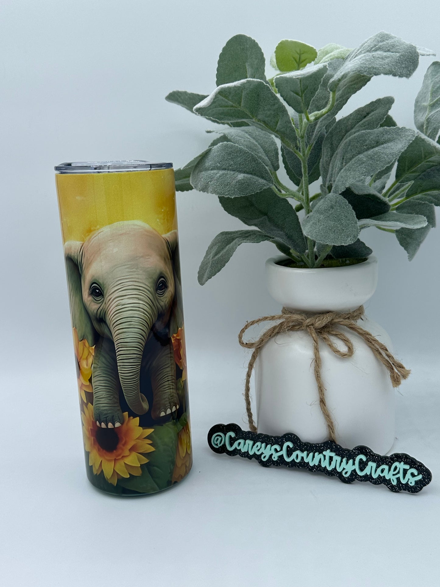 Sunflower Elephant Tumbler