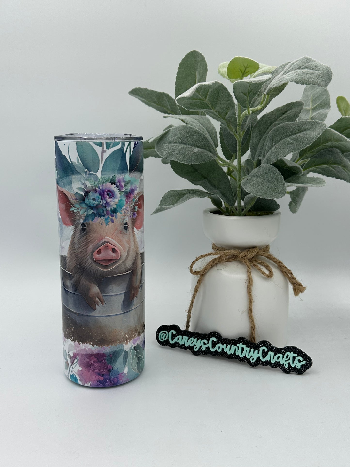 Petunia Pig Sunday Spa Tumbler