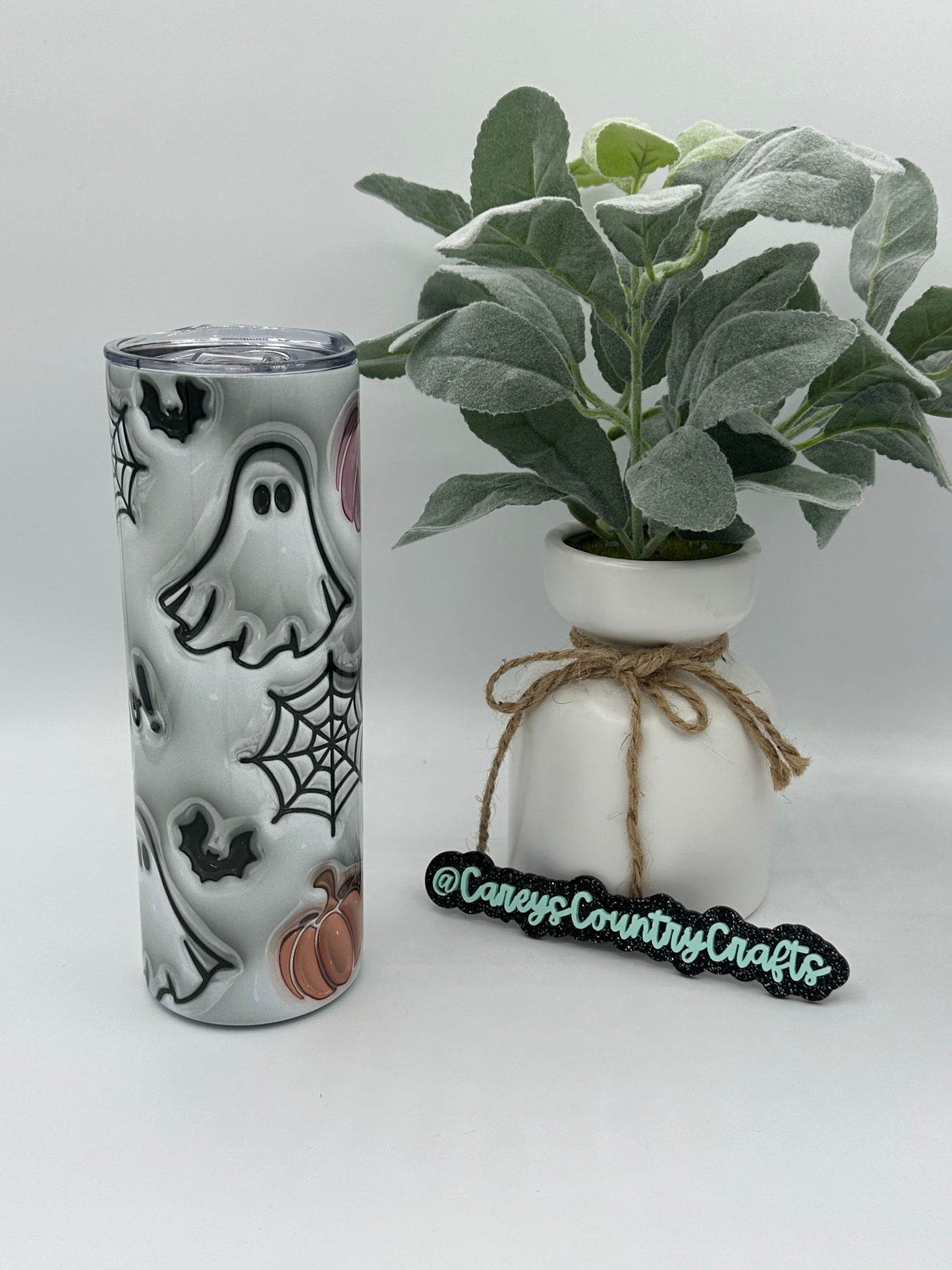 Puff Ghosts and Bats Tumbler