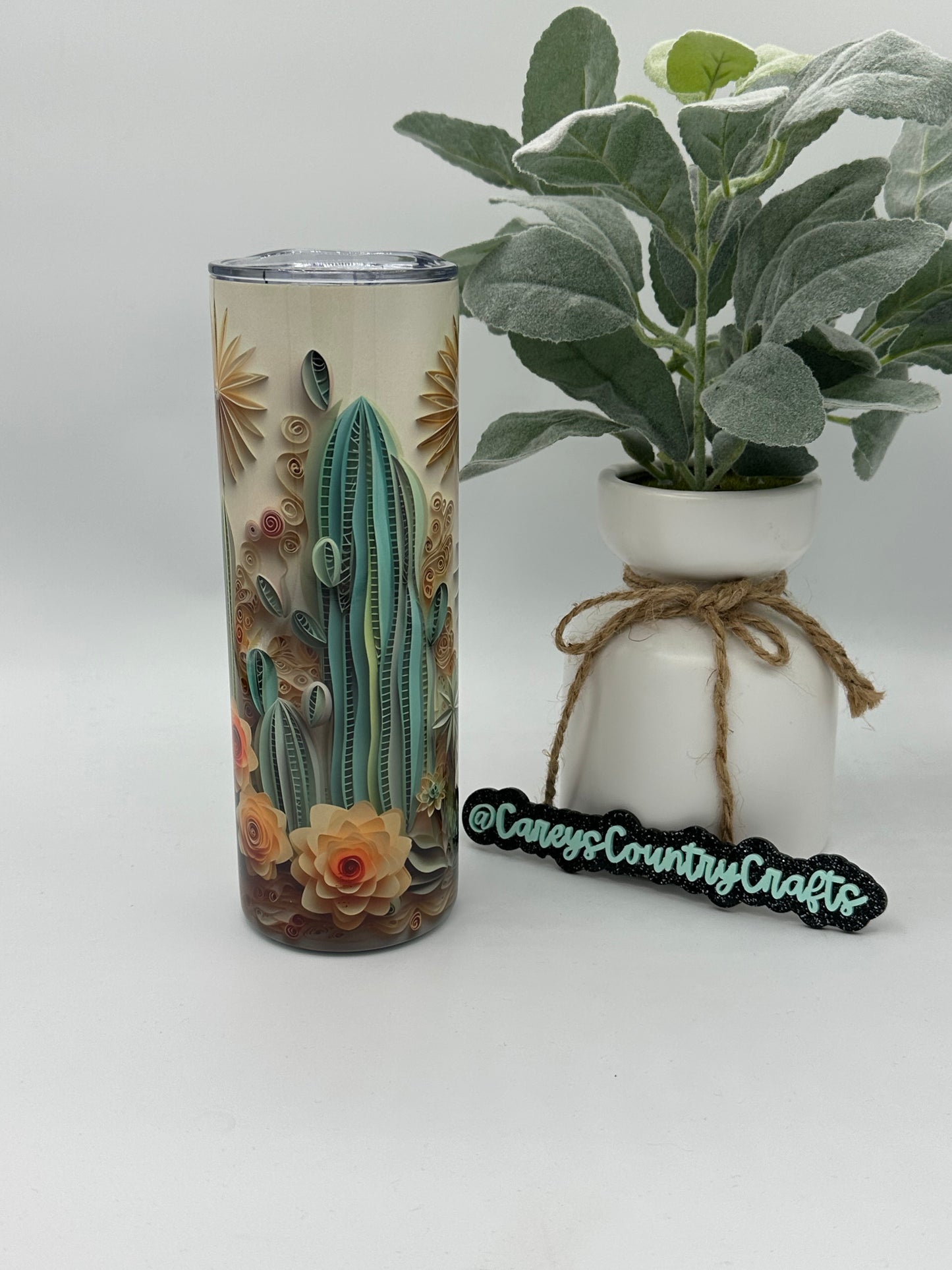 3D Cactus Tumbler