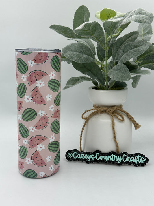 Watermelon Daisy Tumbler