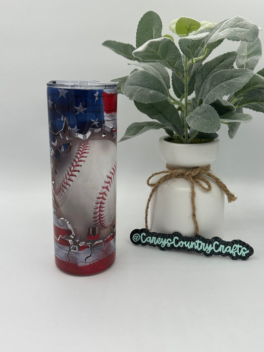 All American Baseball Tumbler