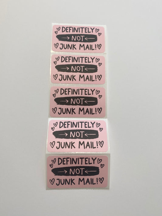 Definitely Not Junk Mail Stickers