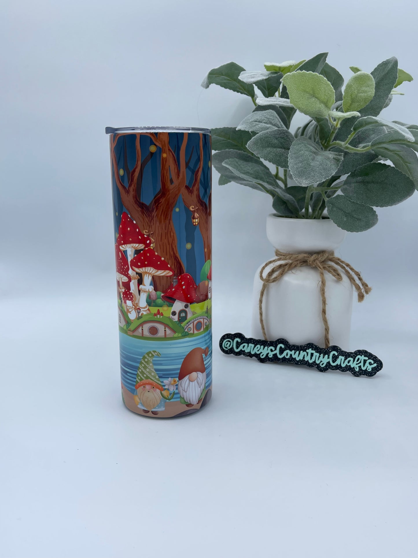 Gnome Mushroom Forest Tumbler