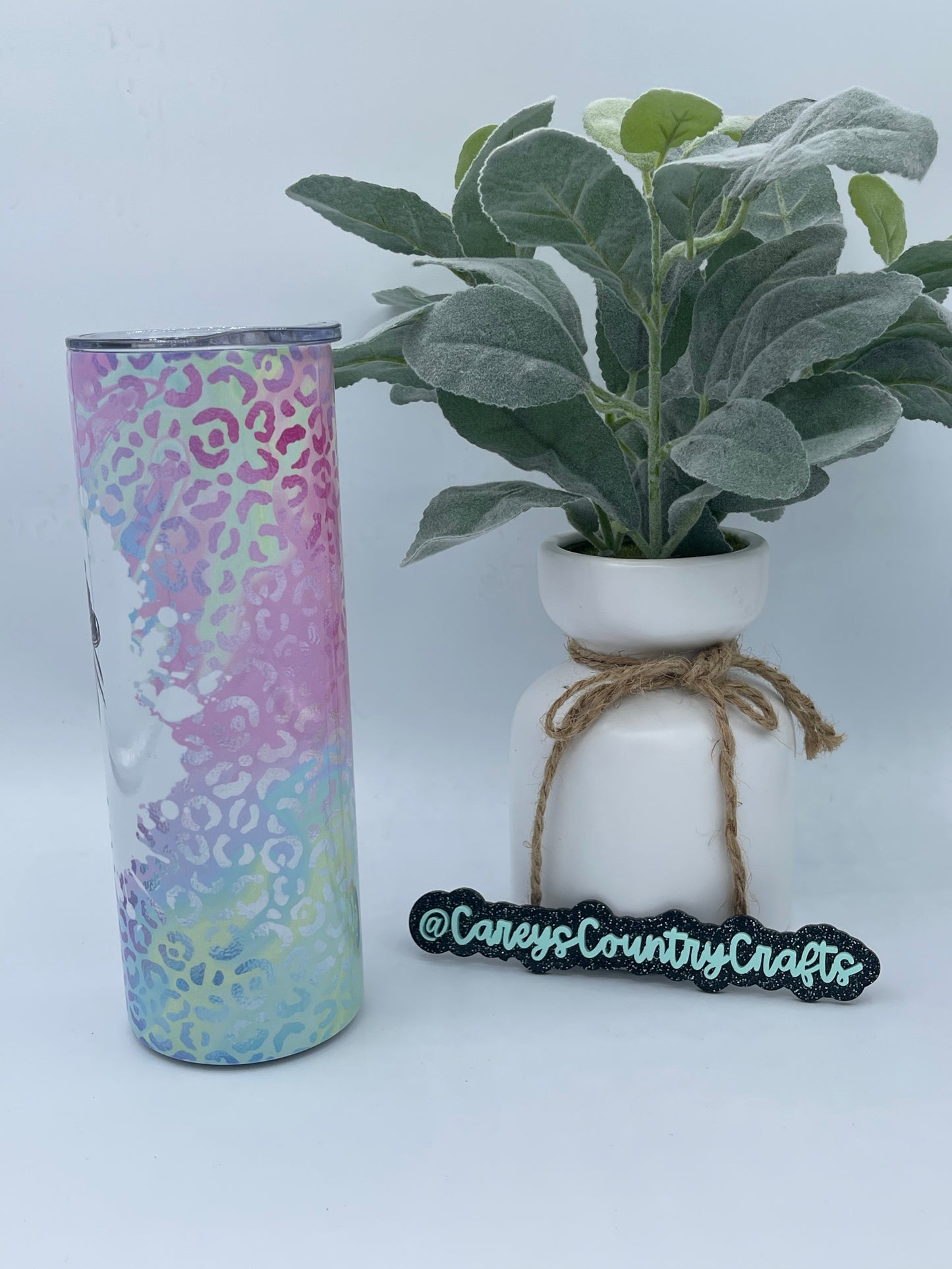 Momlife Pastel Cheetah Print Tumbler