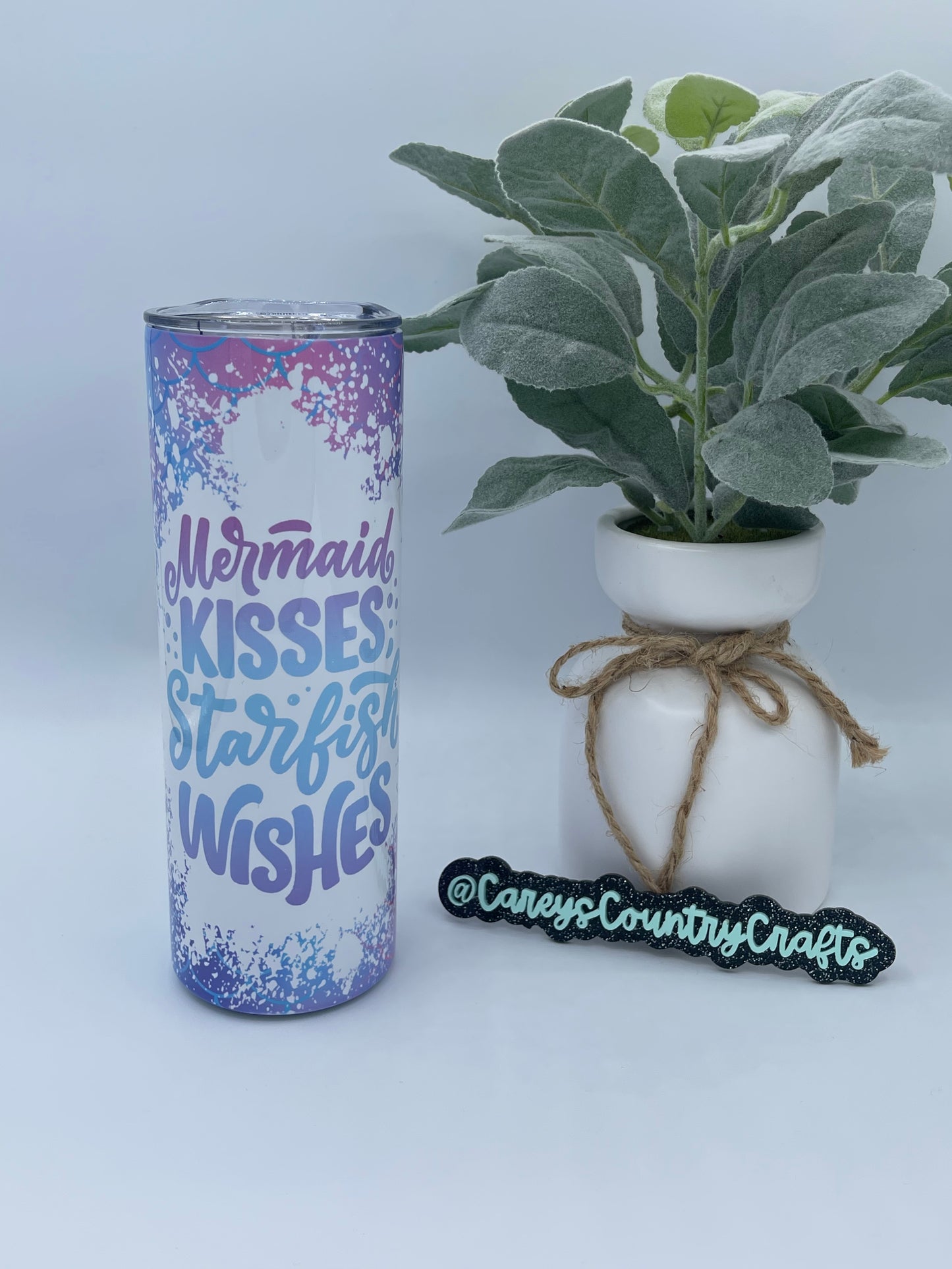 Mermaid Kisses Starfish Wishes Tumbler