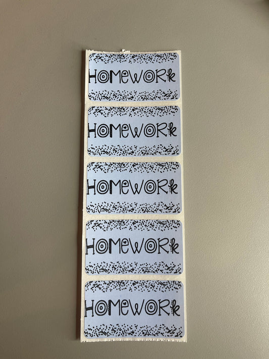 Homework Stickers