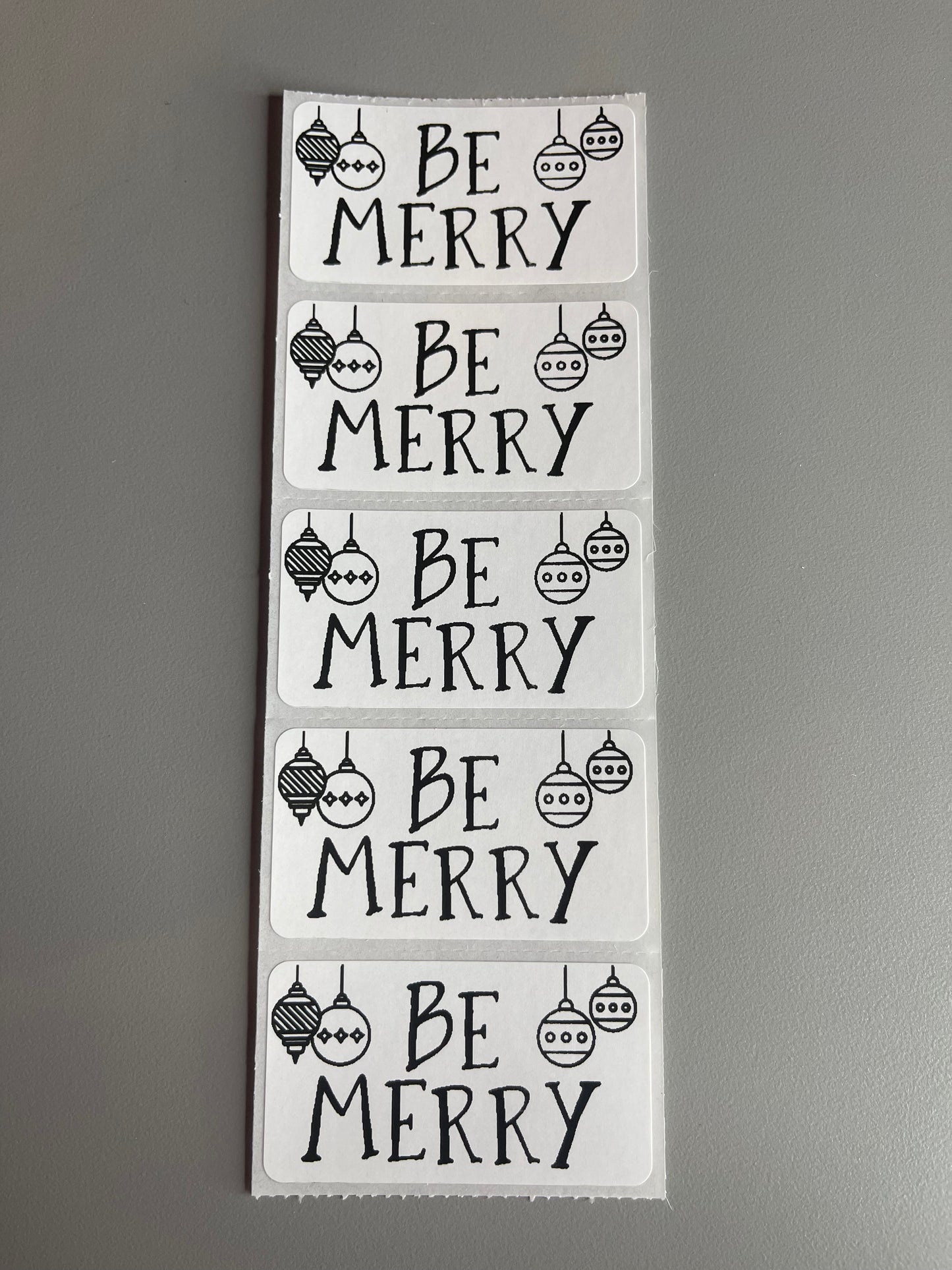 Be Merry Stickers