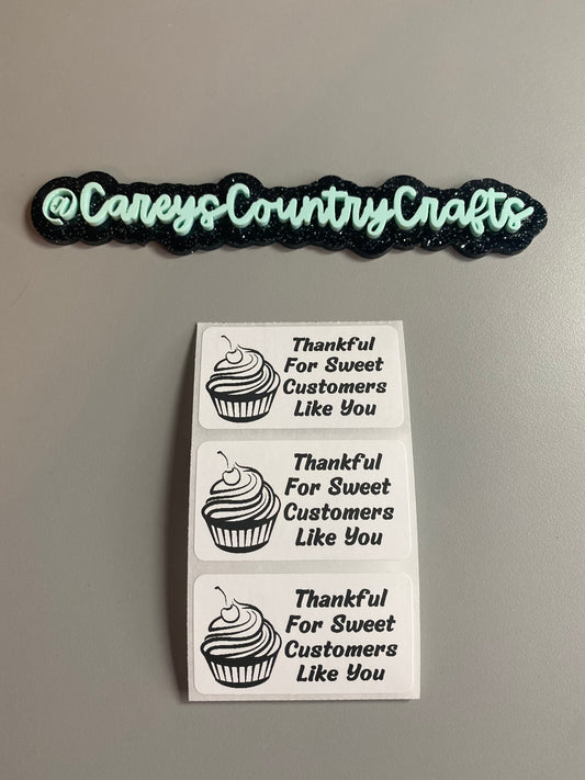 Thankful For Sweet Customers Stickers