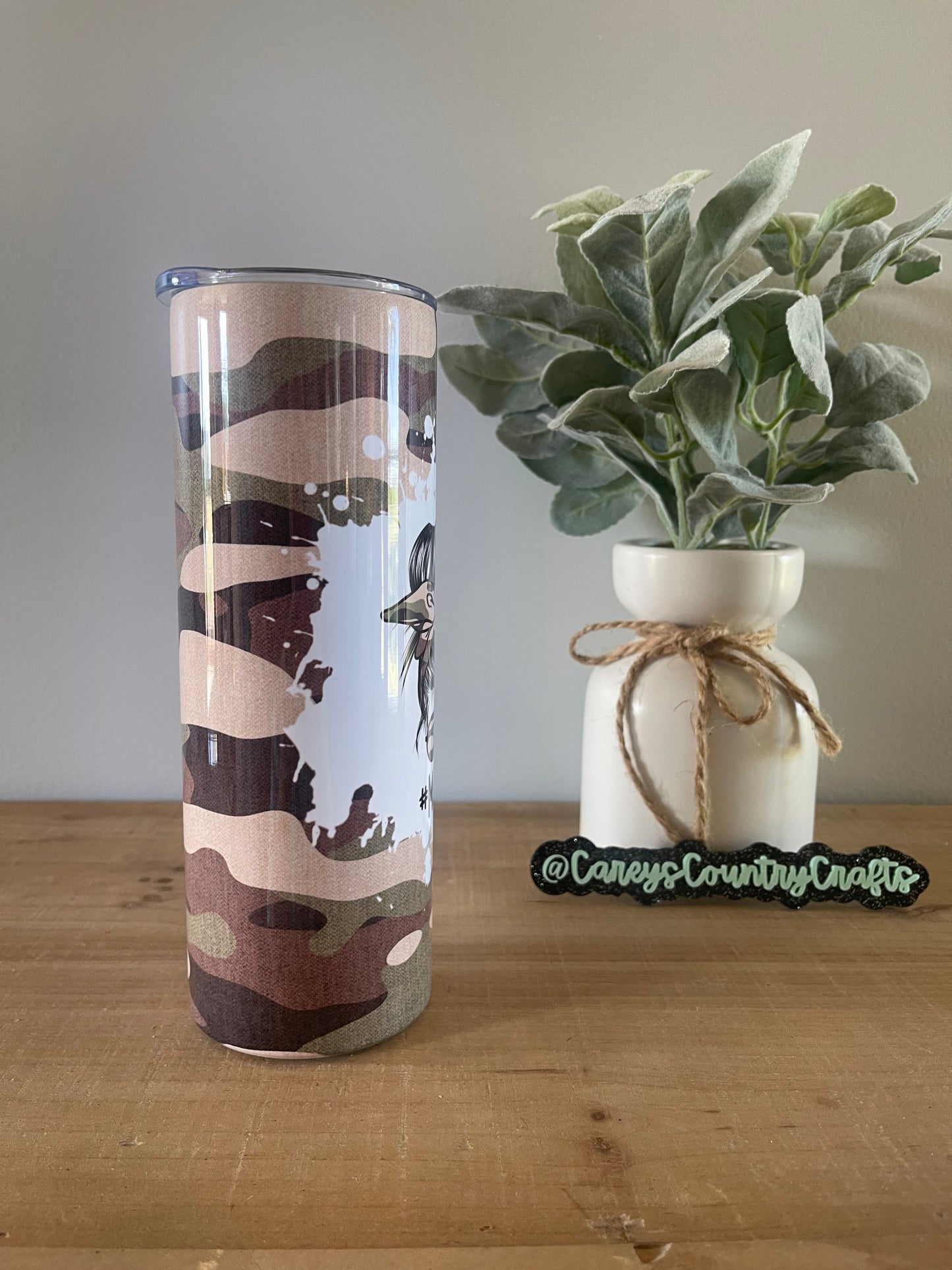 Camo Mom Life Tumbler