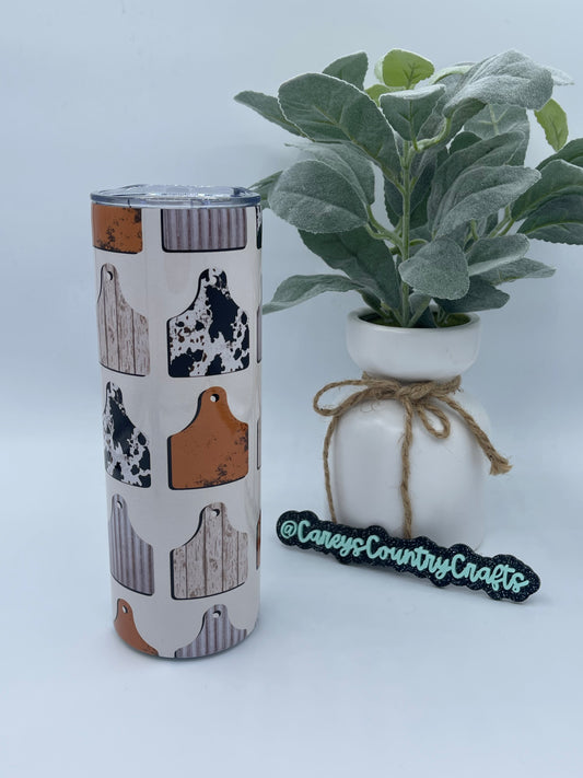 Cow Tag Tumbler