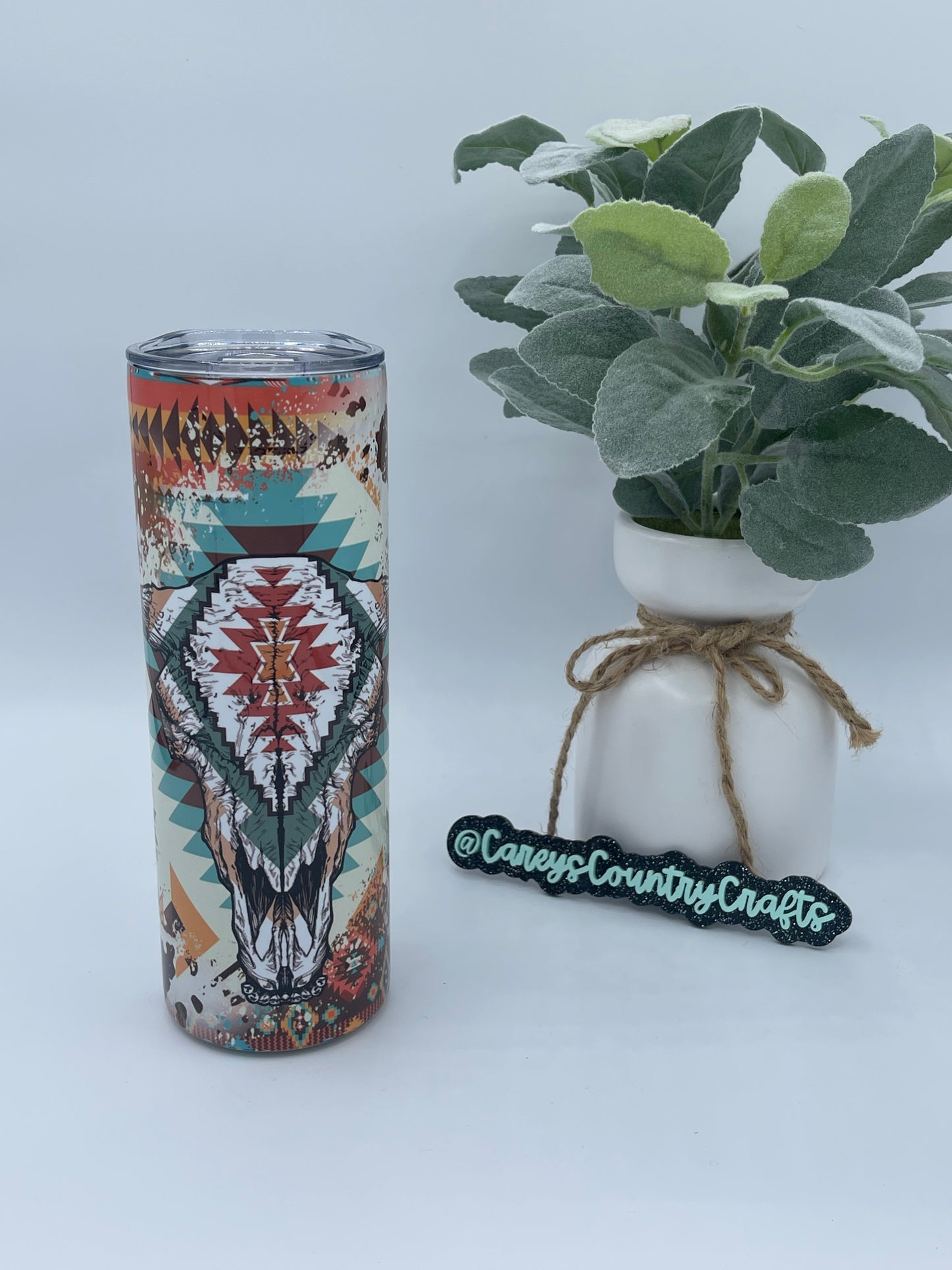 Aztec Skull Tumbler