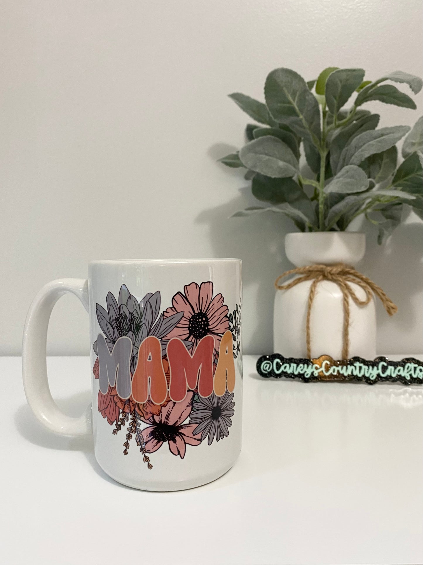 Mama Retro Floral Mug