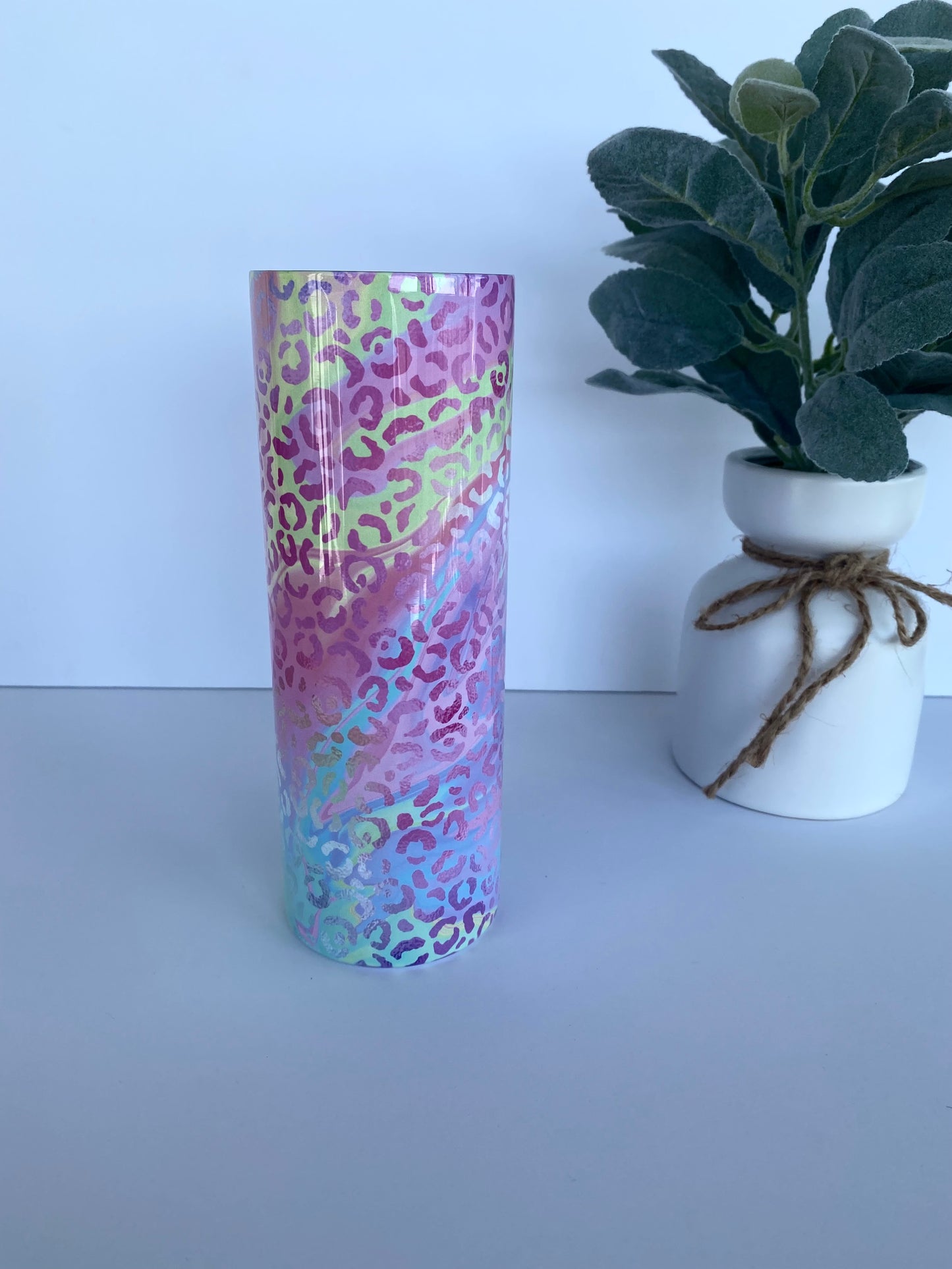 Pastel Cheetah Print Tumbler