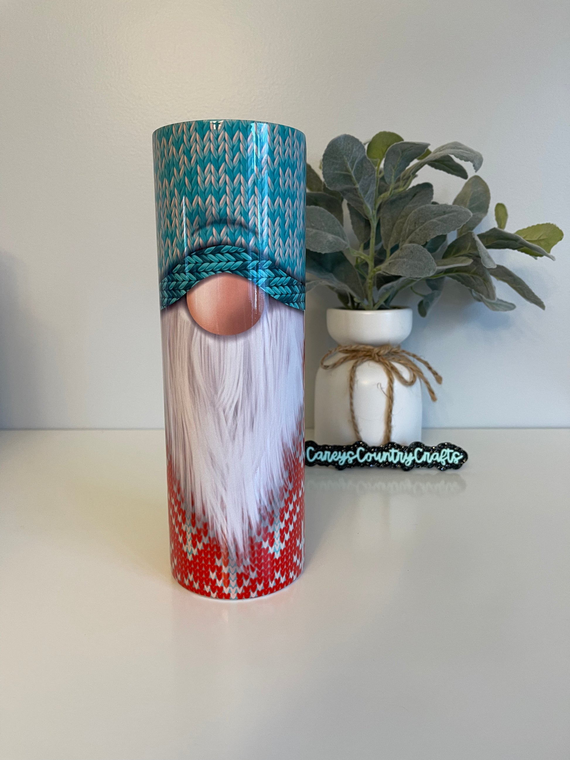 Valentine Gnome Tumbler – Carey's Country Crafts