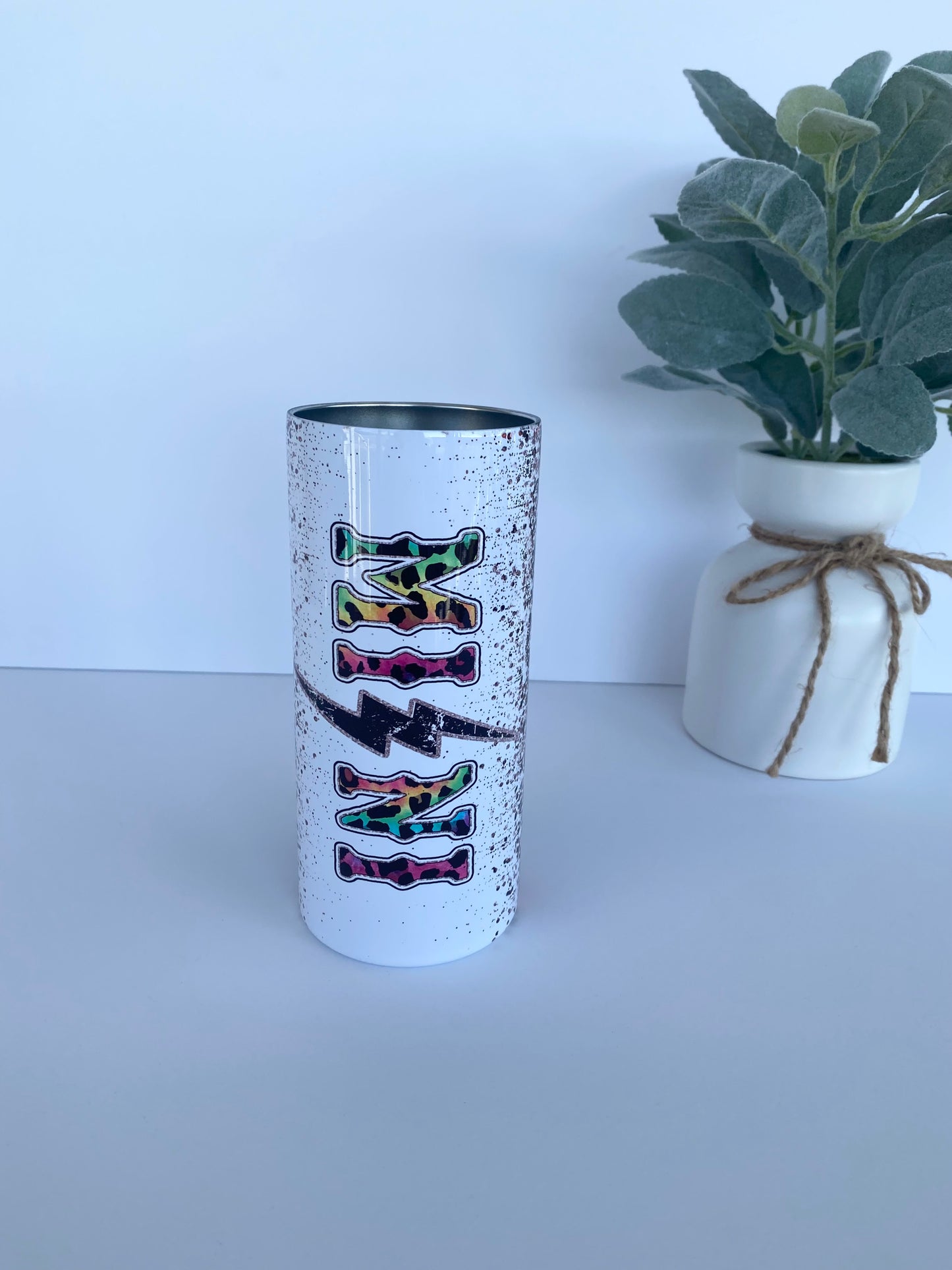 Mini Tie Dye Cheetah Tumbler