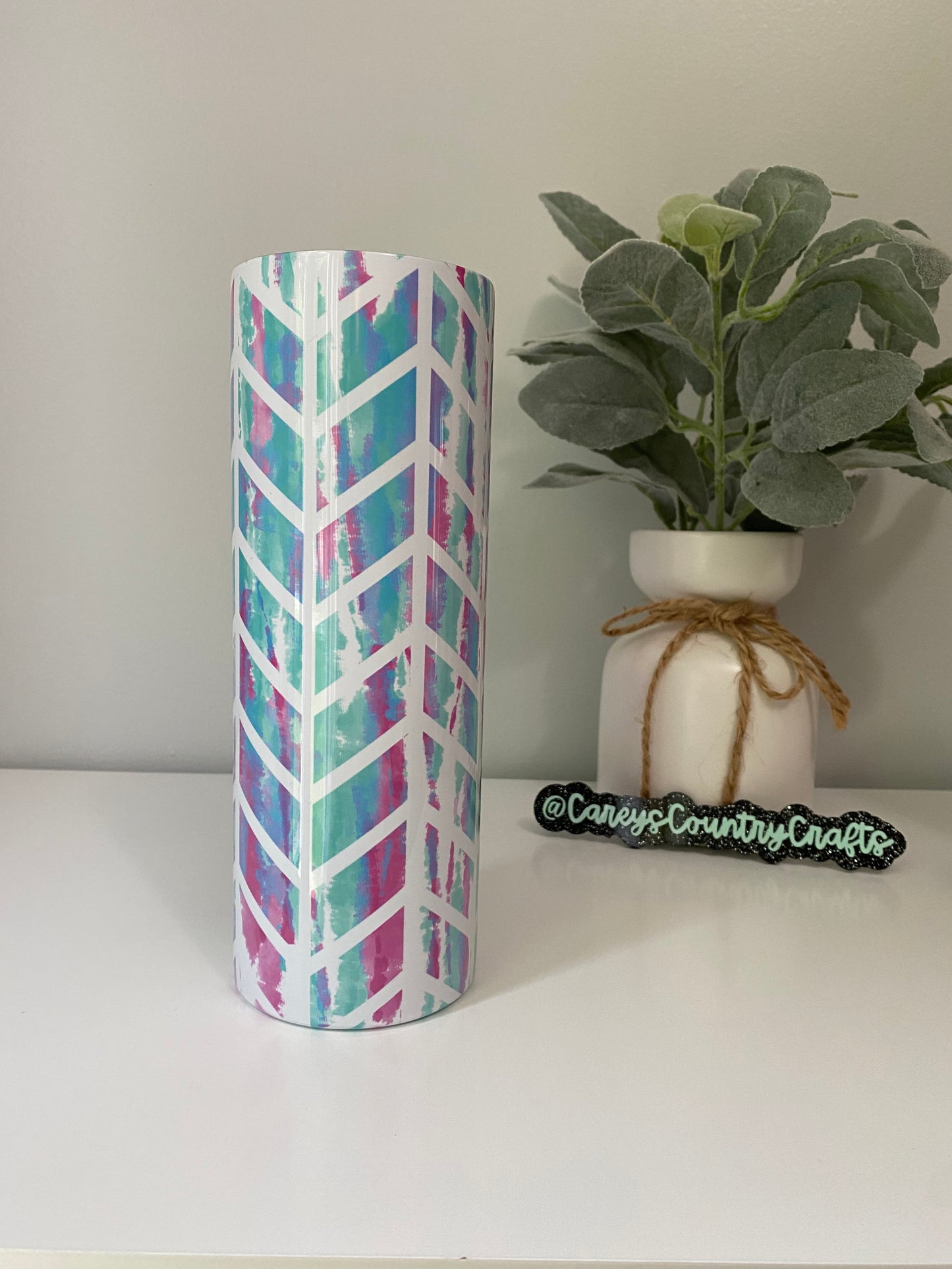 Pastel Chevron Tumbler