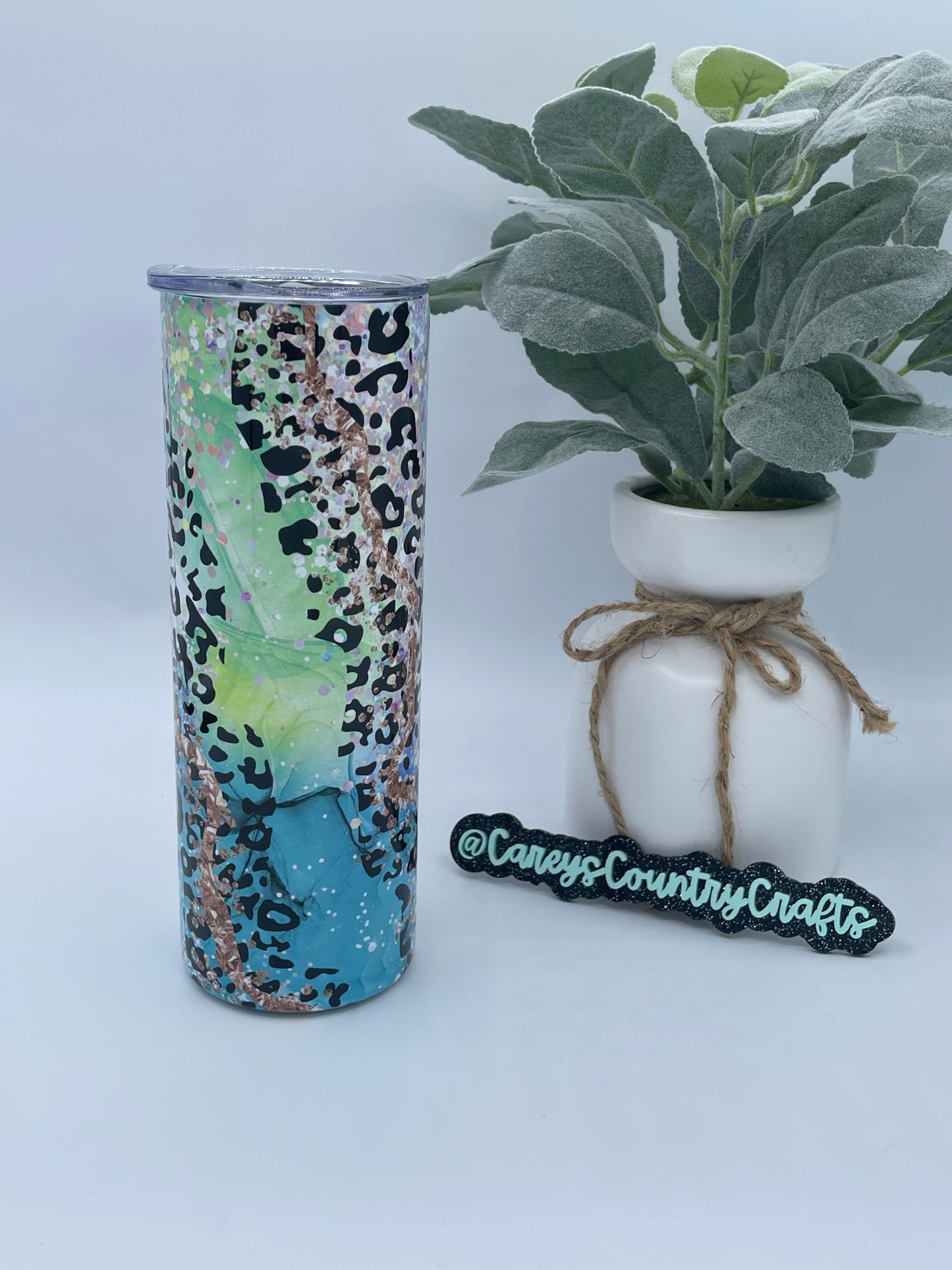 Rainbow Party Cheetah Tumbler