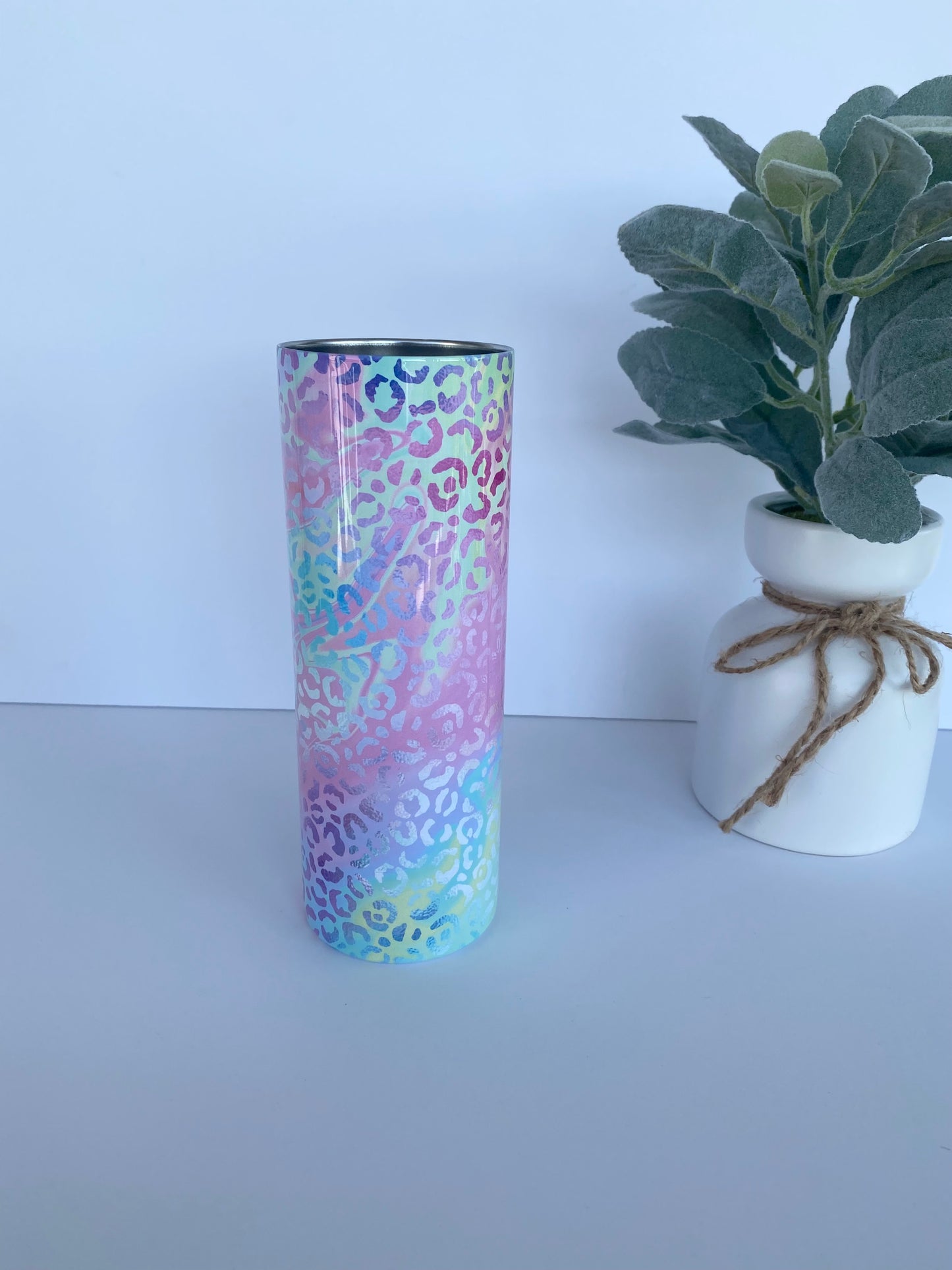 Pastel Cheetah Print Tumbler