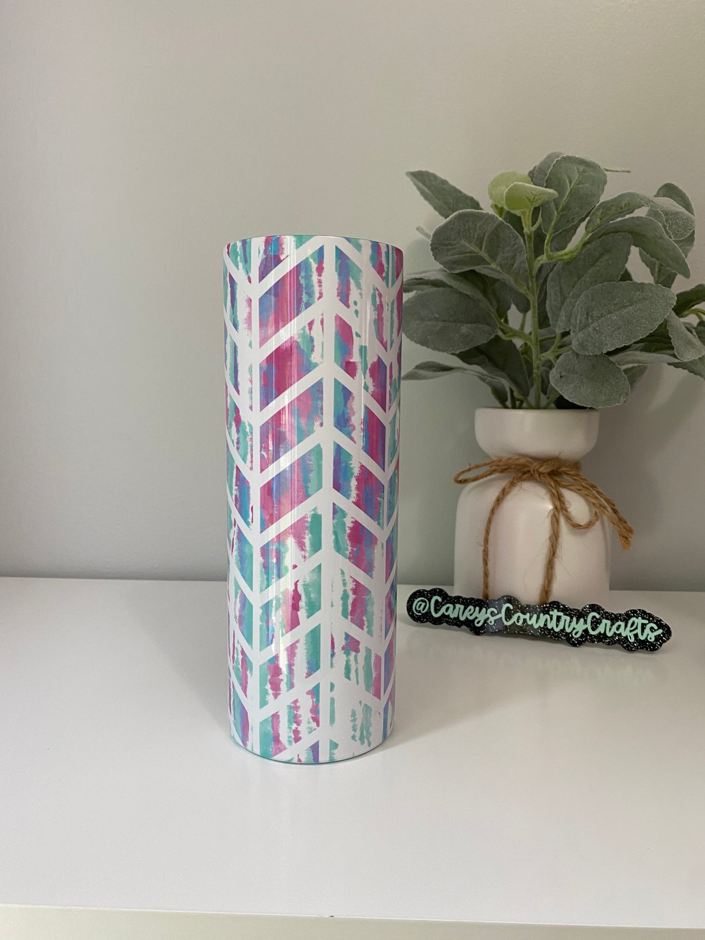 Pastel Chevron Tumbler