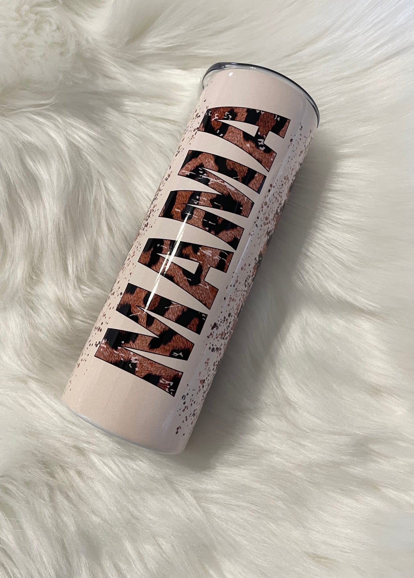 Mama Cheetah Print Tumbler